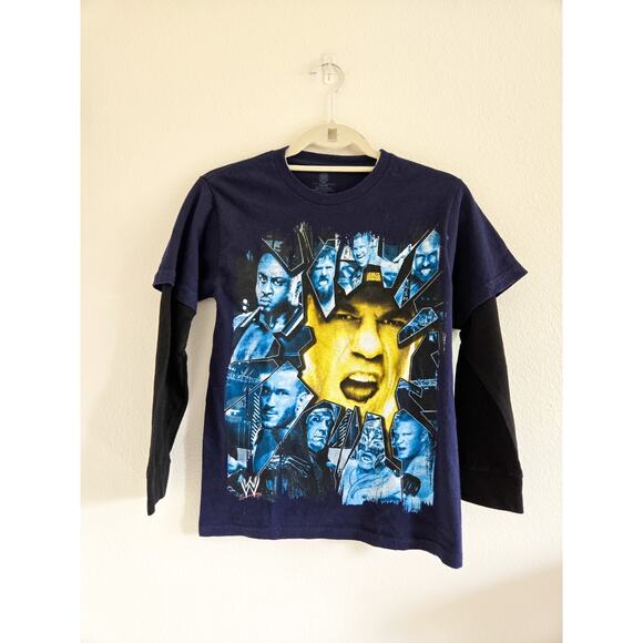 WWE 2013 Wrestlemania Kids Navy Blue Tee - Picture 1 of 5